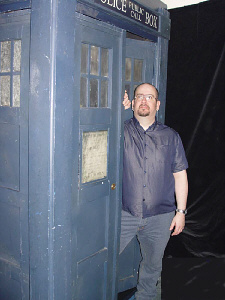 Click to see a larger view of Col and his Tardis